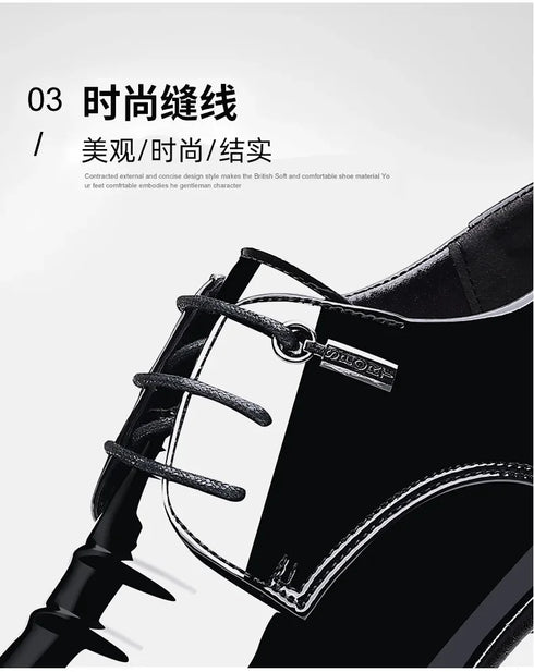 Elegant Oxford Leather Shoes for Men - Breathable and Comfortable Formal Flats for Office, Weddings, and Daily Wear - Perfect Plus Size Business Footwear with Pointed Toe Design